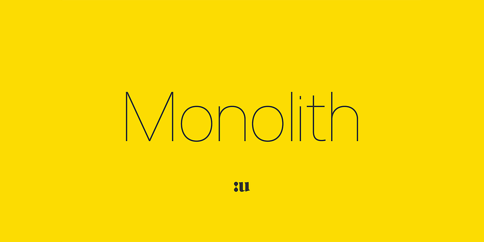 Monolith Light Font