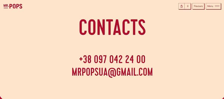 best contact page design examples mr pops