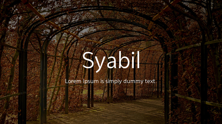 Syabil Font Family : Download Free for Desktop & Webfont