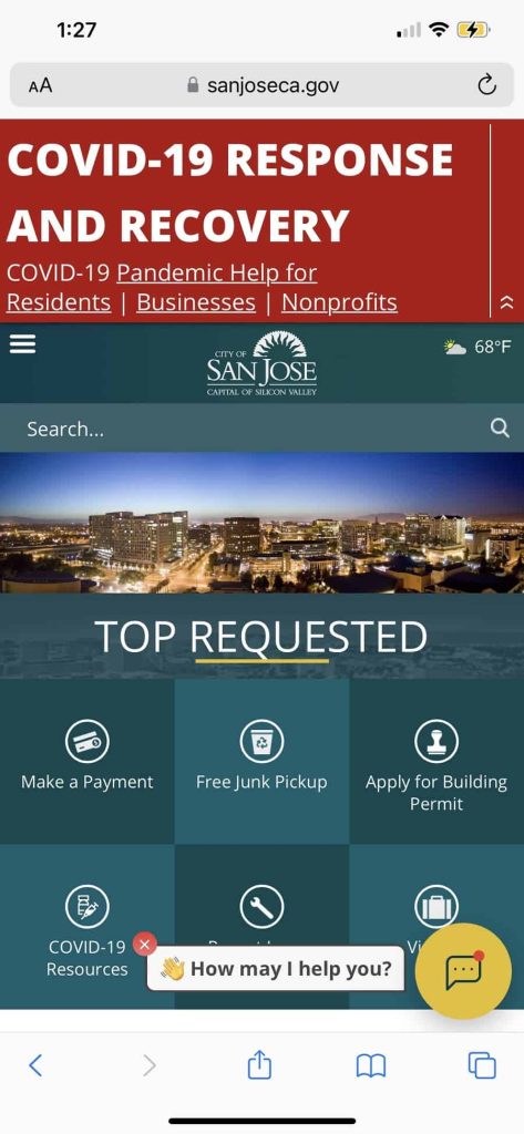city of san jose california mobile screenshot