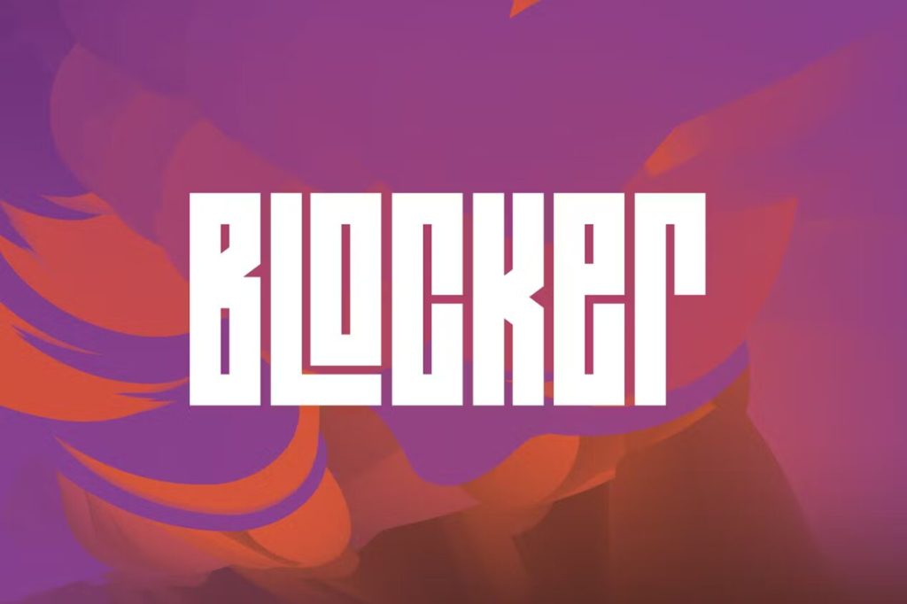 The Blocker font
