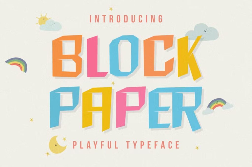 The Block Paper font