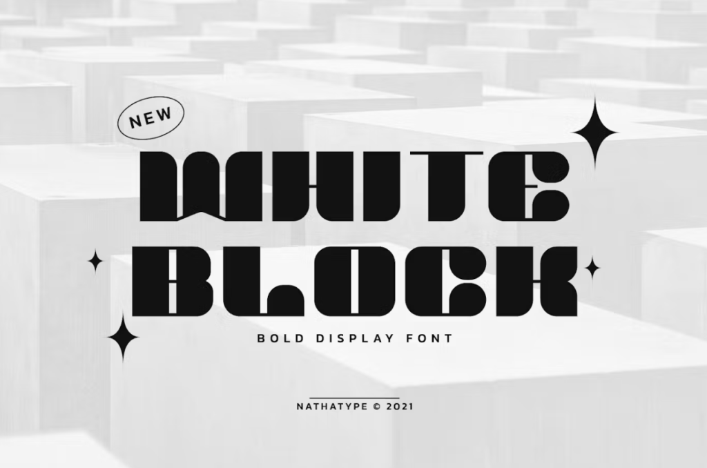 The White Block font