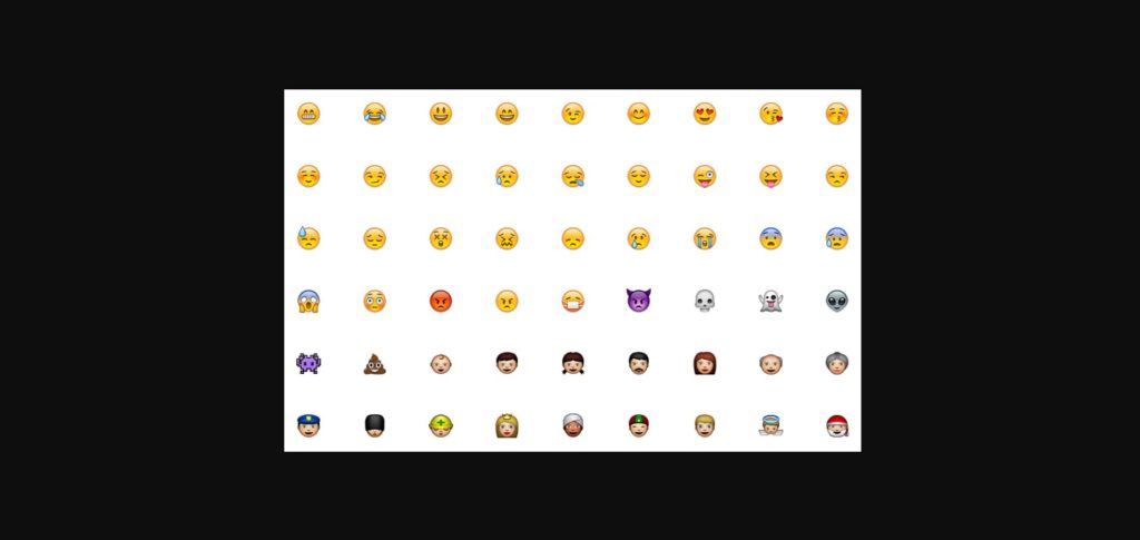 The original Apple emojis.