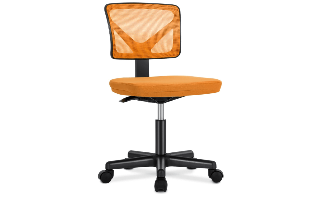 armless office desk chair