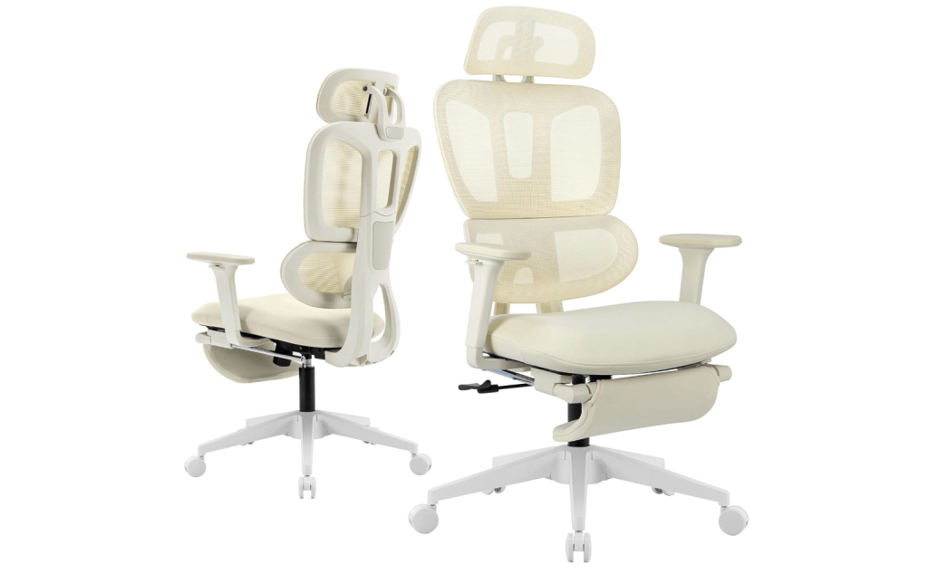 white gaming chair