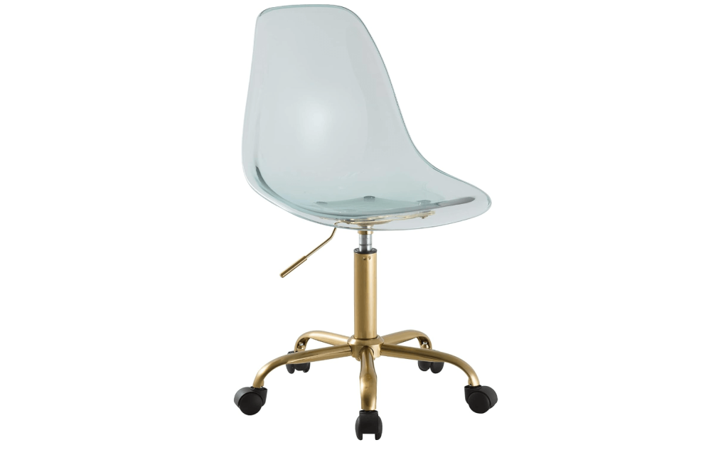 acrylic rolling chair