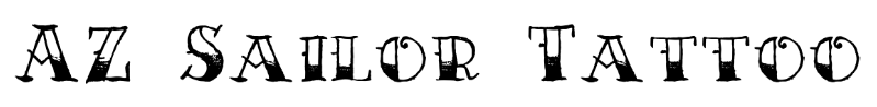 AZ Sailor Tattoo Font