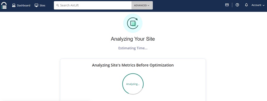 airlift analyzing site