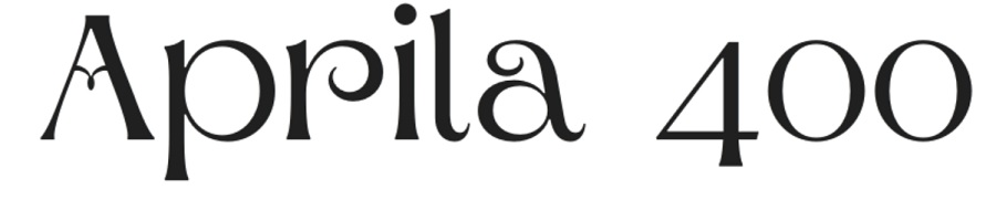 aprila 400 60s font
