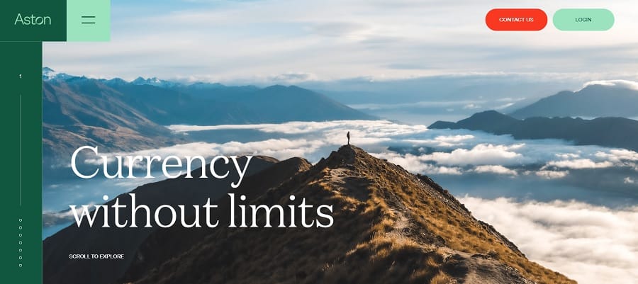 aston example parts of website