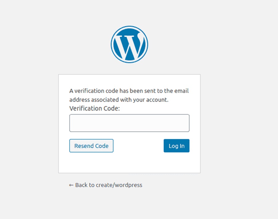 screenshot of authentication for login page with two-factor plugin