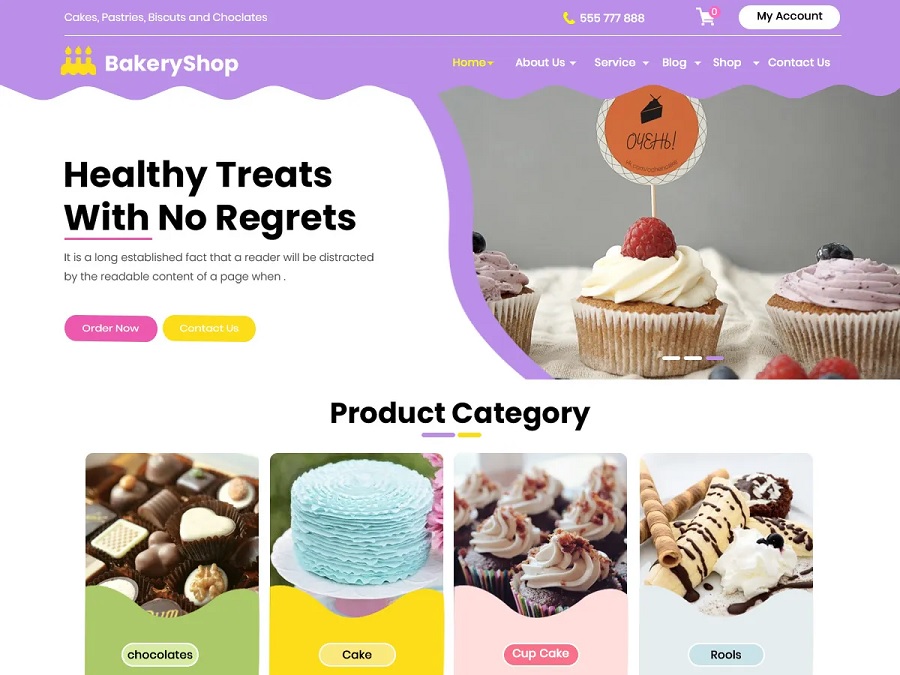 bakery store wordpress theme