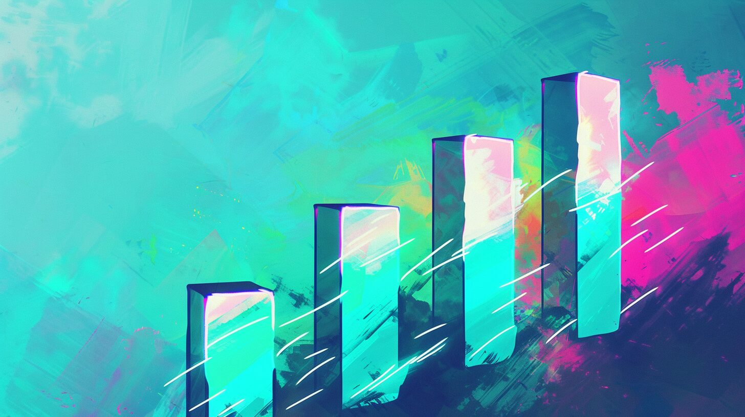 an abstract depiction of a bar chart