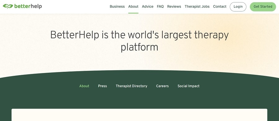 betterhelp about screenshot