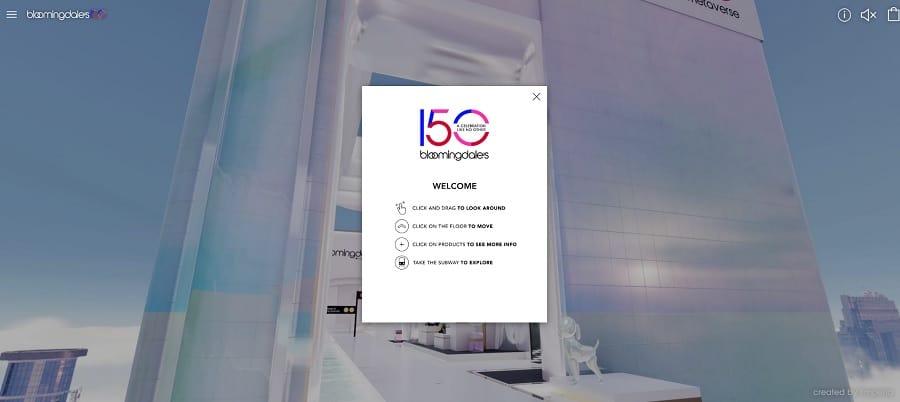 bloomingdale's 150th anniversary immersive shopping experience