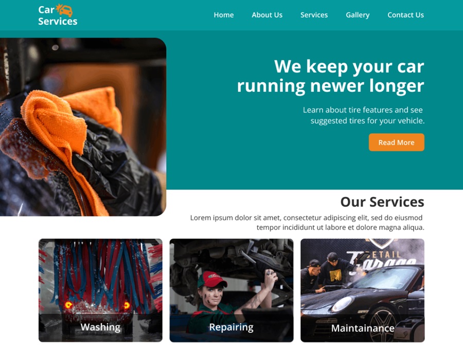 example of auto repair themes for businesses