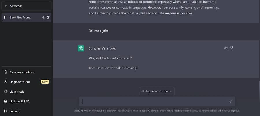 chatgpt joke