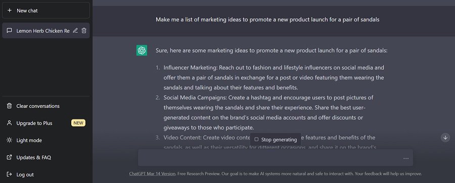 chatgpt marketing ideas