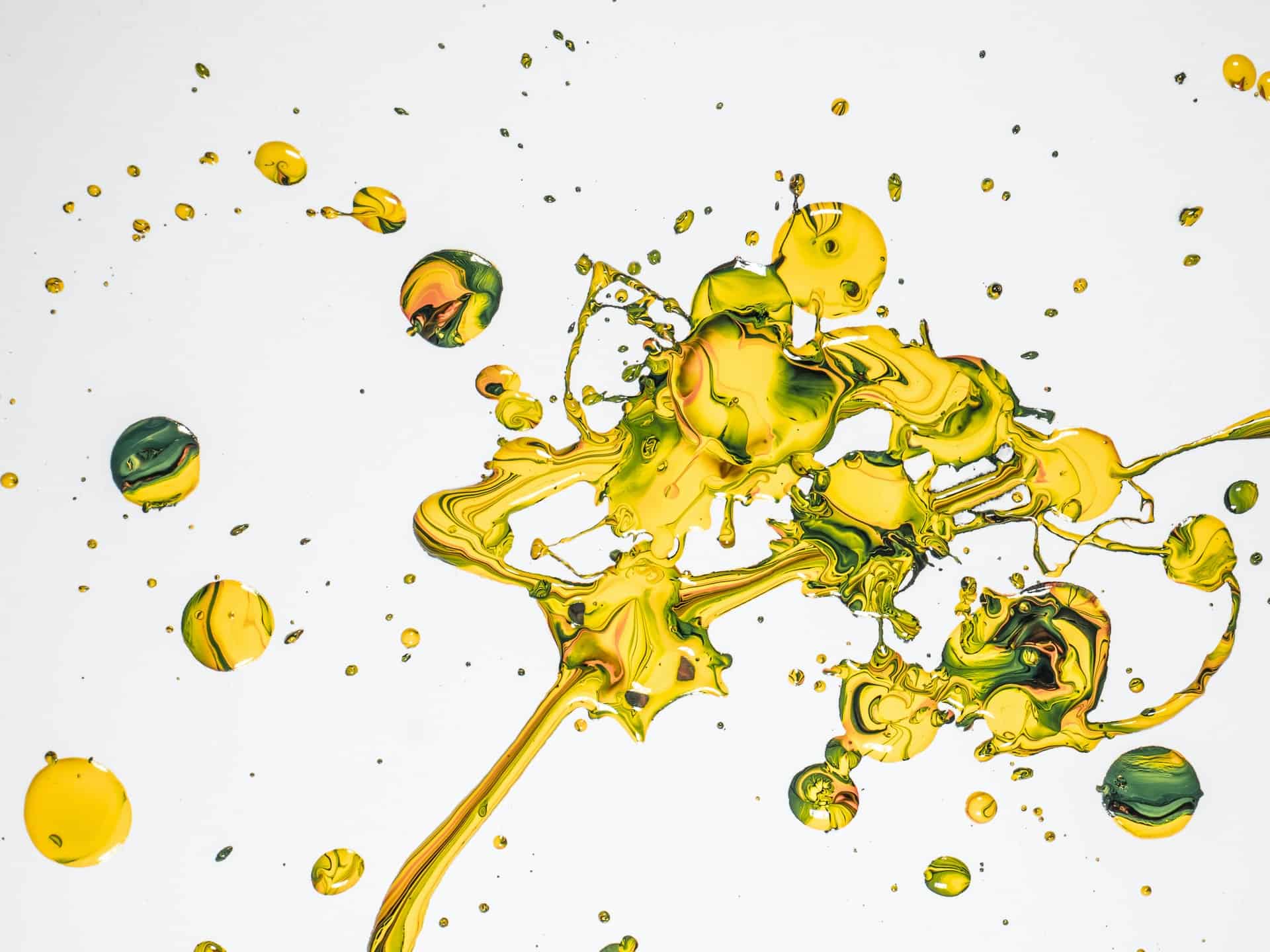 yellow splatter