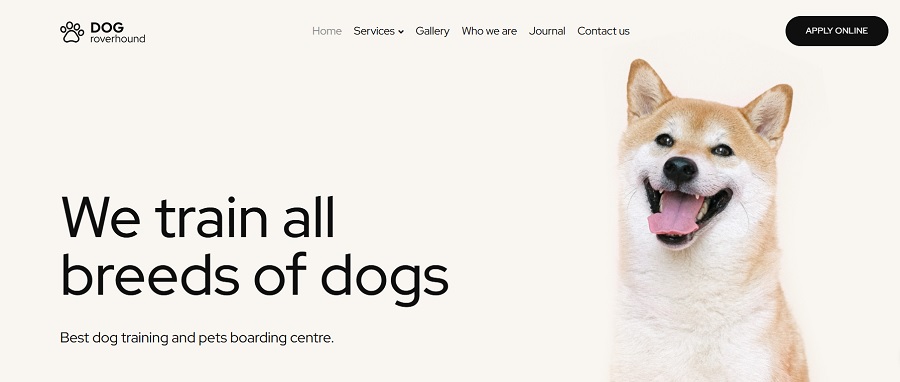 dog roverhound screenshot dog training themes