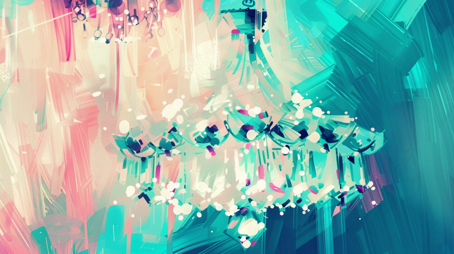 a diamond chandelier