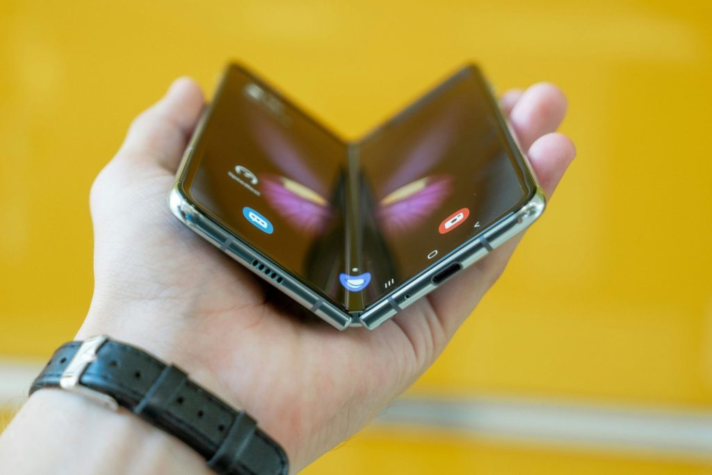 a foldable phone is tablet view.