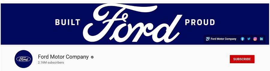 how to make a youtube banner like ford's