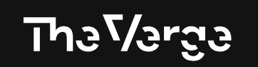 The Verge's logo using bold, angular typography