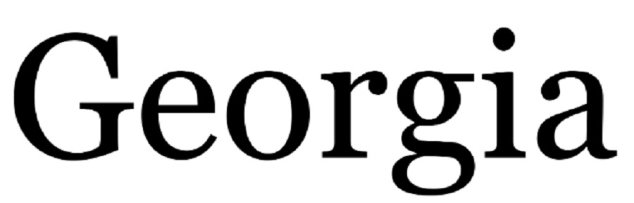 georgia font