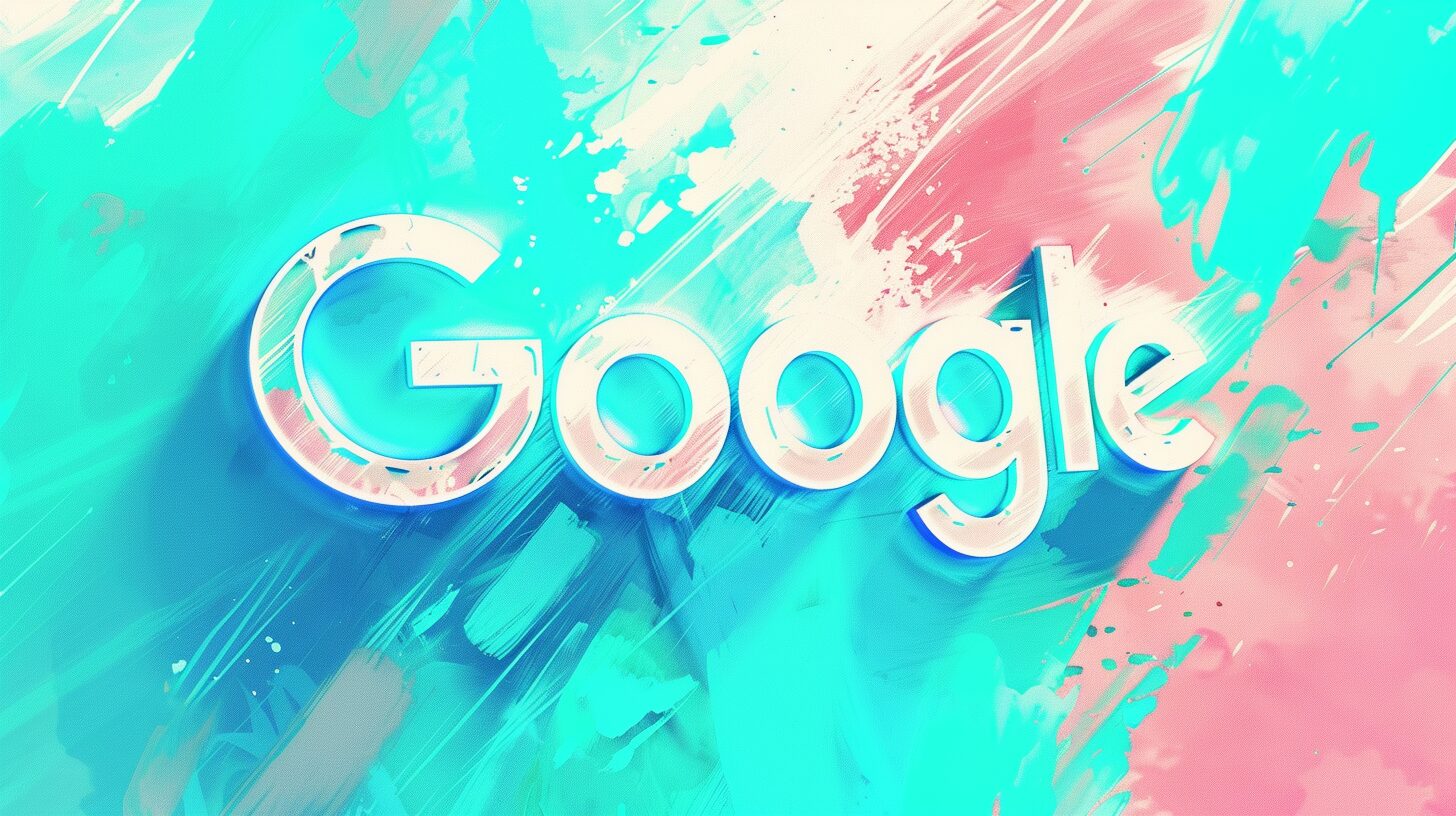an artistic version of the google logo