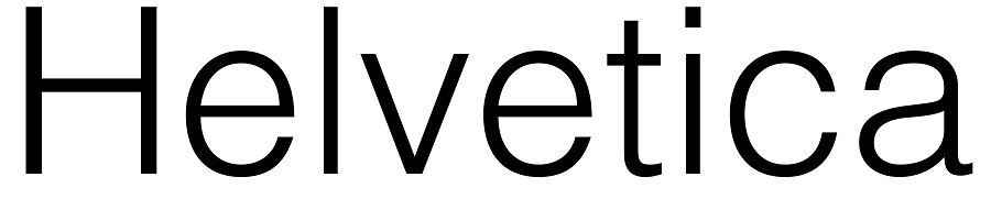 helvetica font