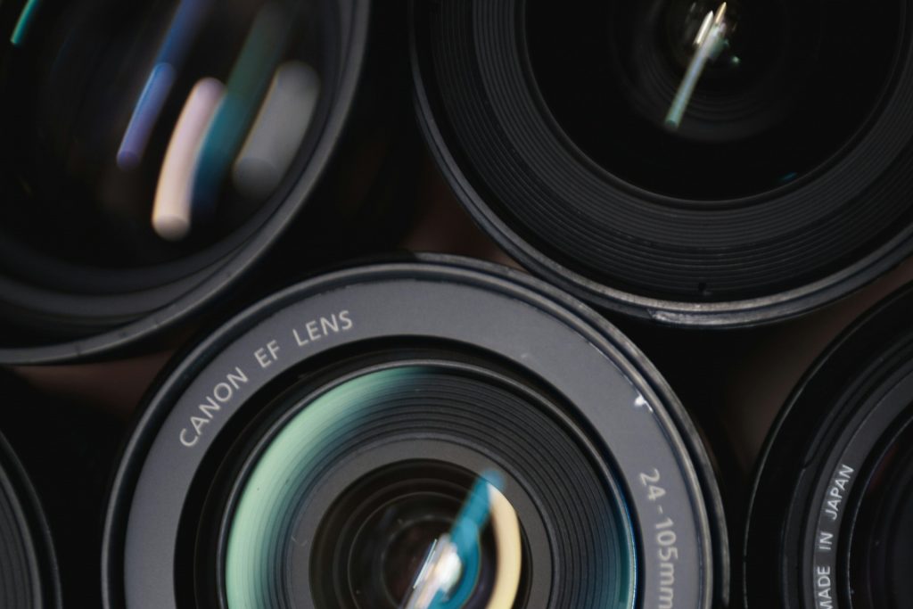 Camera lenses.