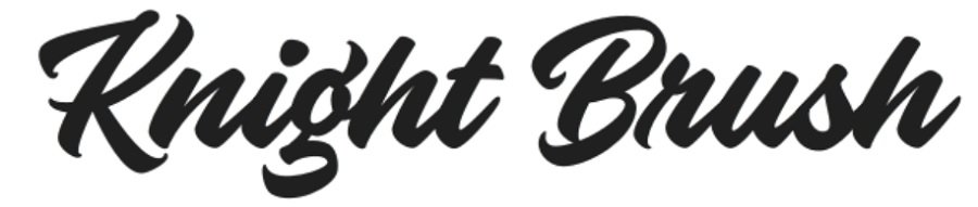knight brush font