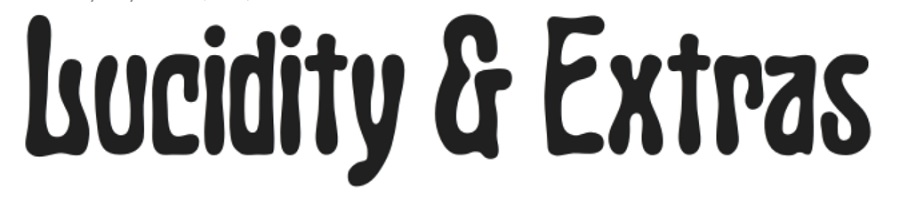 lucidity and extras 60s font