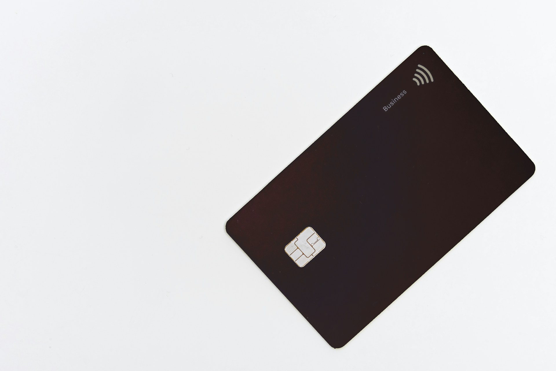A black credit card