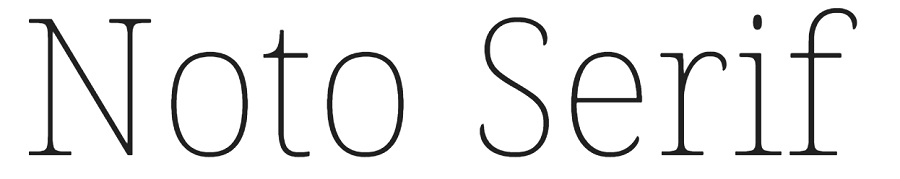 noto serif font