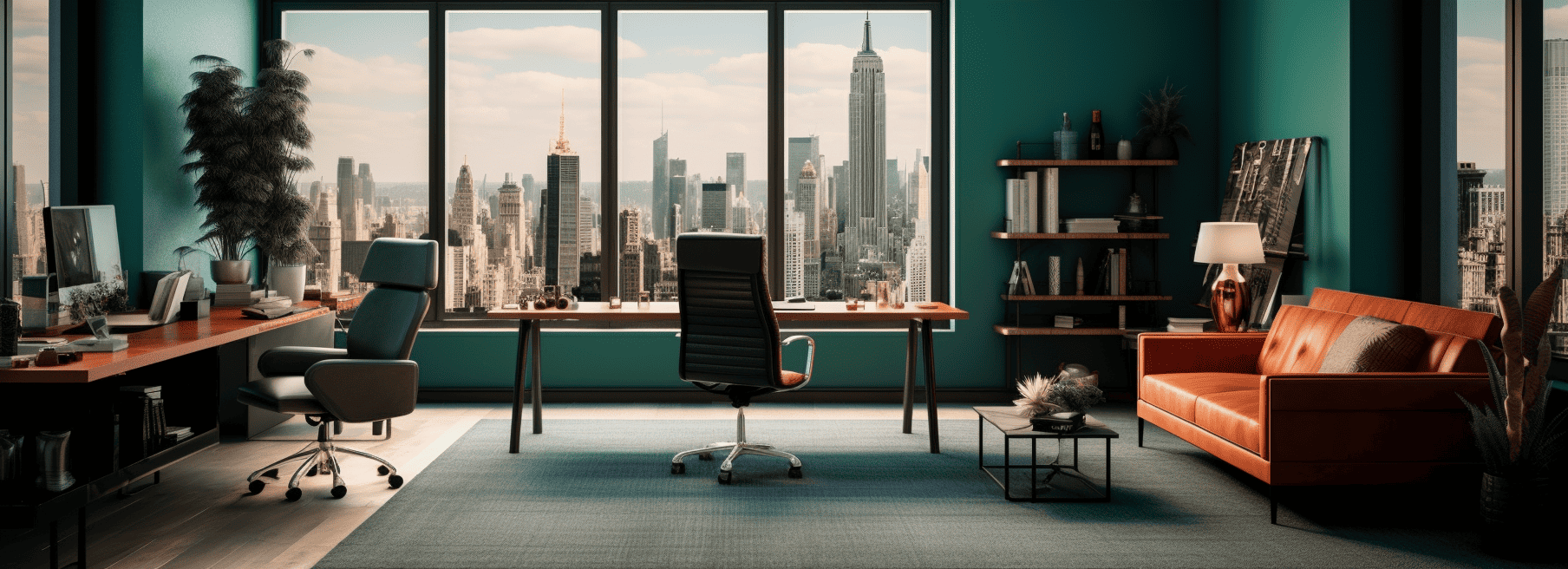 office_space_in_a_realistic_style_with_teal_room_de_96bd8a81-3dd4-4169-a8f7-737e4074dceb