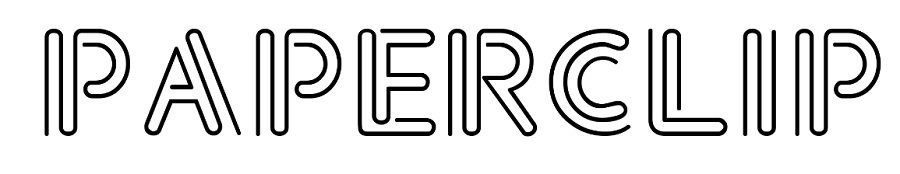 paperclip double line fonts example