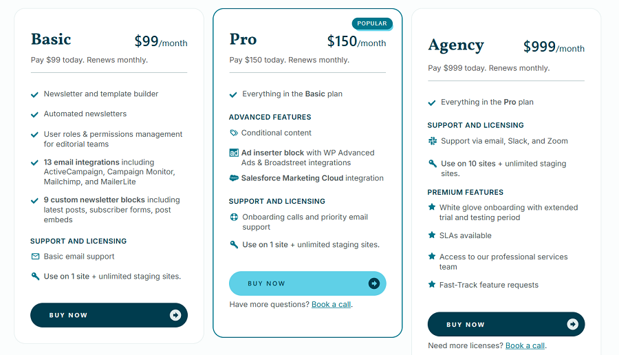 pricing newsletter glue