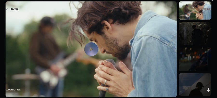 raphael bourdin website navigation examples