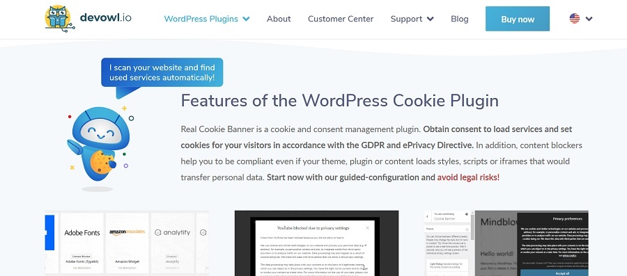 real cookie banner screenshot