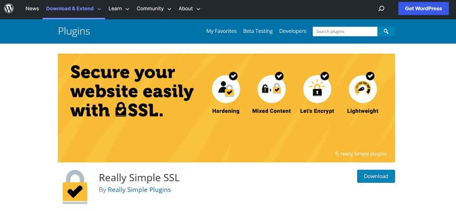 really simple ssl screenshot