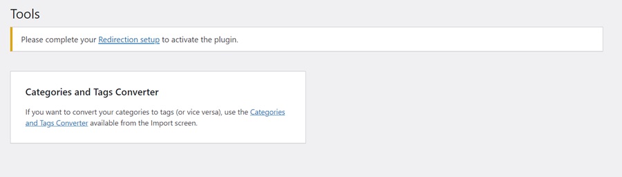 screenshot of redirection installation popup
