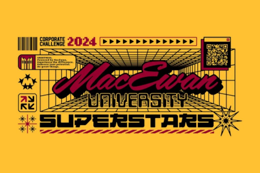 A t-shirt graphic design with a cyberpunk and arcade-inspired aesthetic.