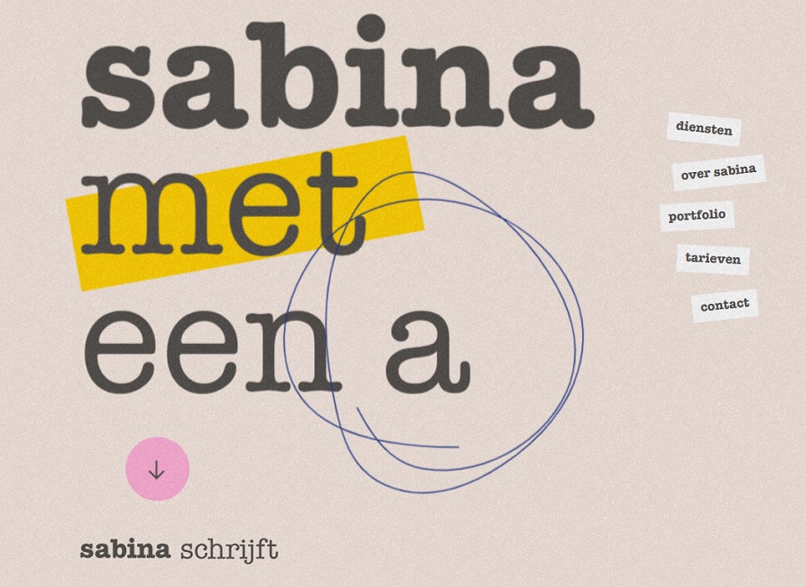 sabina met een a screenshot