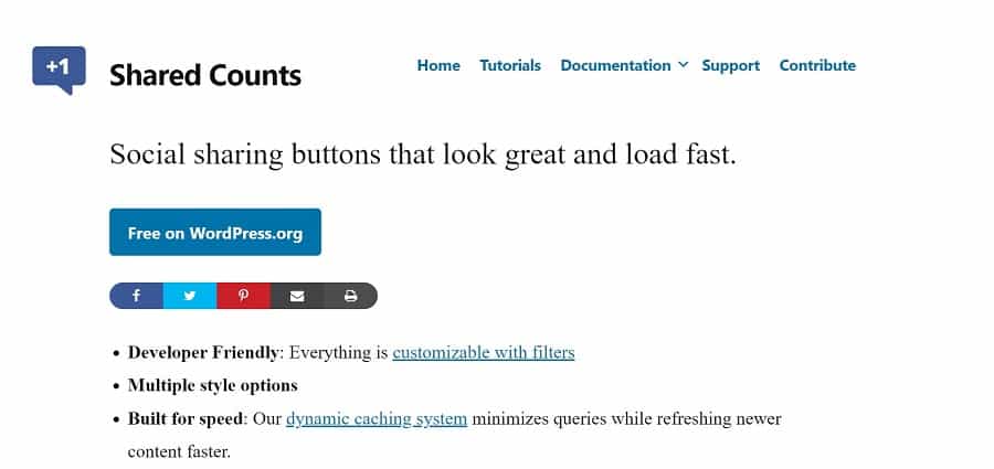 shared counts screenshot