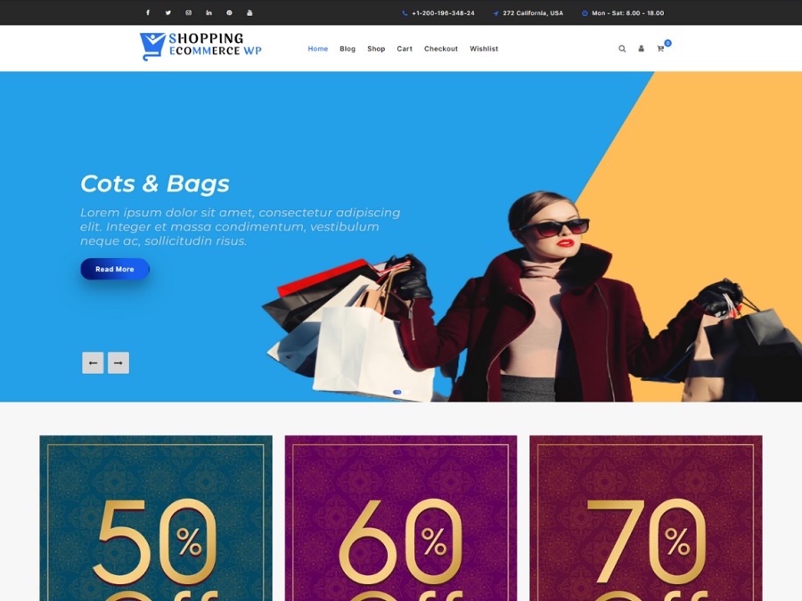 e-commerce themes examples