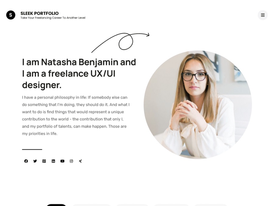 portfolio themes example