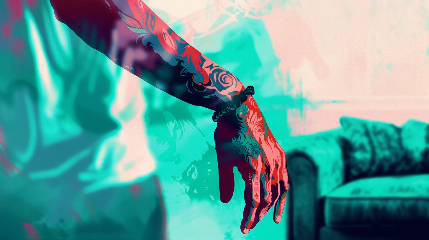 a person's tattooed arm